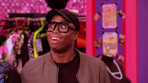 Monique Heart out of drag with eyes bulging.
